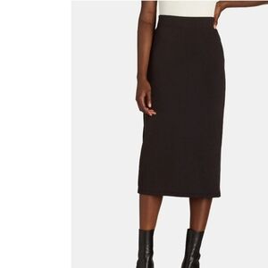 Time& True Black, Ribbed Stretch Pencil skirt Size XL